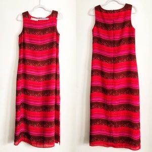 CLOSET CLOSING Maggy London Red Pink Maxi Dress